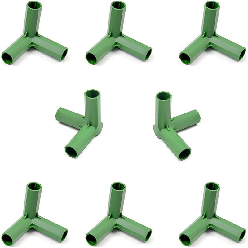 Connecteur De Cadre De Serre, Serre Cadre Meubles Connecteurs, 10 Accessoires De Connexion De Cadre De Jardin Support Stable De 16 Mm Pour Cadre De Serre (angle Droit À 3 Voies)