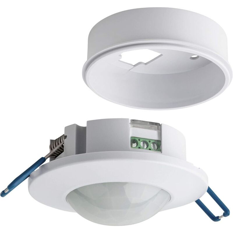 Détecteur De Mouvement Intérieur, Montage Encastré Et En Saillie Au Plafond, Programmable, Capteur Infrarouge, 6m / 360°, Led Adapté, Max. 1200w/ 500w（2 Pcs）