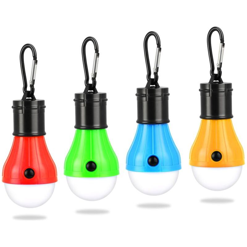 Lampe De Camping, 4x Lanterne De Camping Led Lampe De Camping À Piles Lampe De Tente Portable Lumière De Secours Étanche Pour Le Camping [classe Énergétique A++]