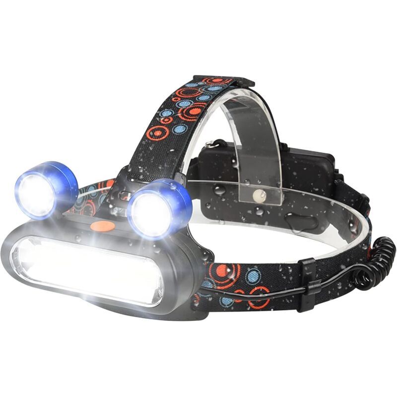 Lampe Frontale,torche Frontale Led 4 Modes 500 Lm Rechargeable Usb Lampe Frontale Ipx5 Étanche Pour Le Camping, La Randonnée, La Course, La Pêche, Le Jogging