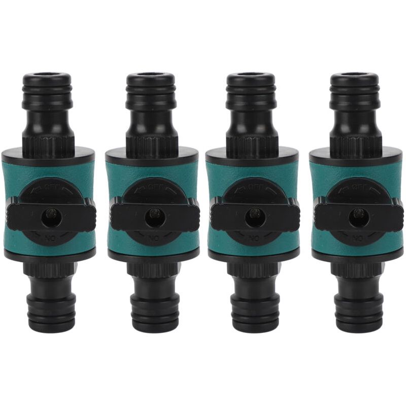Sjlerst Lot De 4 Vannes Double Tête Pour Tuyau D’arrosage Jardin
