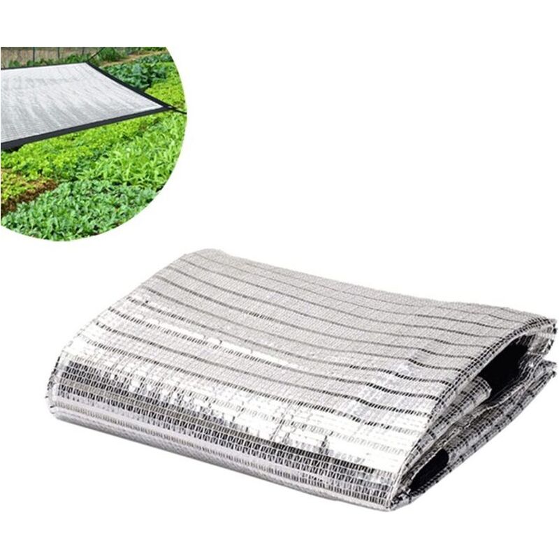 Soleil Voile Shade Toile En Aluminium Ombre En Aluminium Filet D'Aluminium Ombre D'Ombrage Net Toile De Store Pour Jardin Patio Fleur Plante Uv Résistant 1x2m