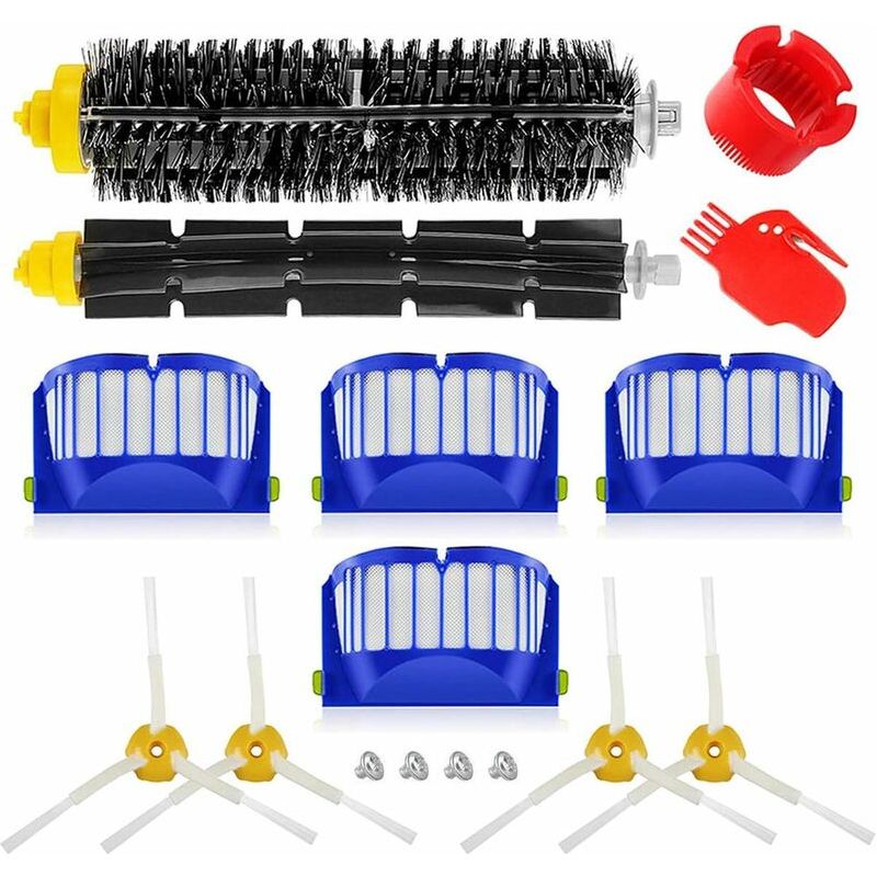 Accessoires Compatibles Pour Irobot Roomba Séries 600 610 614 620 625 630 635 640 645 650 655 660 665 670 671 680 690 691 Aspirateur - 16pcs