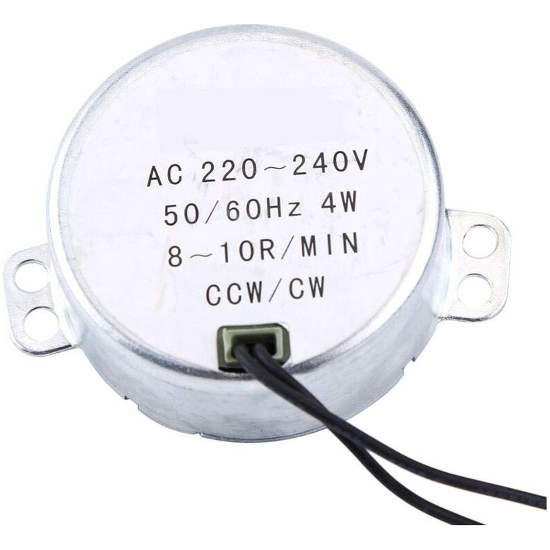 Sjlerst – Moteur Synchrone Électrique 4w – Tension Ac 220-240v – Vitesse 8-10rpm – Fonctionnement Cw/ccw – Pour Mécanismes De Ventilation Et Éclairage
