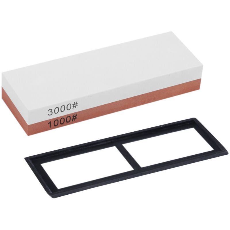 Pierre À Aiguiser Grain 1000/3000, Meule Double Face Pour Cuisine Extérieure, Pierre À Aiguiser