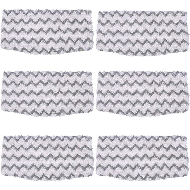 Paquet De 6 Tampons De Vadrouille En Microfibre De Remplacement S1000 Recharges Pour Nettoyeur De Sol Dur Pour Vadrouille À Vapeur Requin Modèle S1000a S1000 S1000c S1000wm