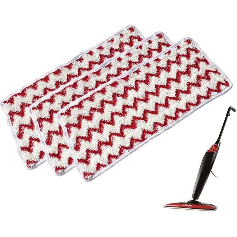 Remplacement 5pcs Tampons De Vadrouille À Vapeur En Microfibre Réutilisables Pour Vadrouille À Vapeur Vileda Steam Xxl