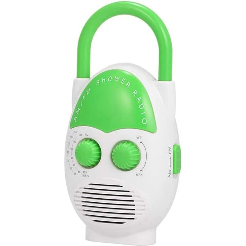 Radio De Douche Étanche Haut-parleur De Douche Avec Radio Am/fm Radio Portable À Suspendre Avec Usb Et Carte Tf Port Prise D'Écouteur Pour Salle De Bain Plage Piscine Extérieur Domestique