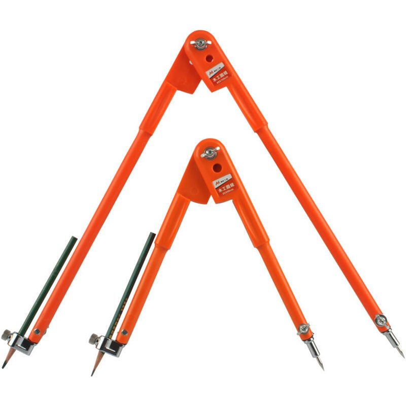 2 Compas/set Compas À Crayons De Précision, Grand Diamètre - Orange（90cm+150cm）