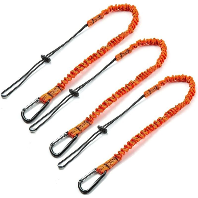 Lanière À Outils, 3 Pièce Cordon Porte-outils De Sécurité Rétractables Avec Mousqueton Simple Et Extrémité De Boucle Réglable, Outil De Protection Contre Les Chutes