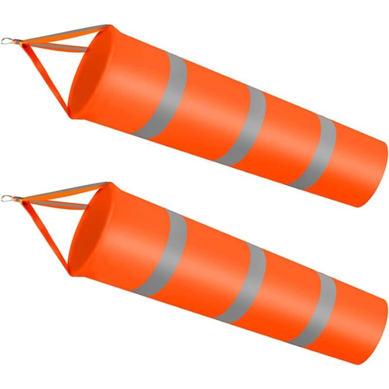 2 Pièces Manche À Air Orange, Manche À Air Réfléchissante Orange, Manche À Air Ripstop, Pour Utilisé Dans La Météorologie, L'Agriculture, L'Exploration Pétrolière Et D'Autres Industries (orange)
