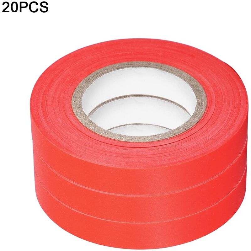 Lot De 20 Rubans De Jardin Élastiques Anti-ge Pour Vigne, Tomate, Concombre (rouge)