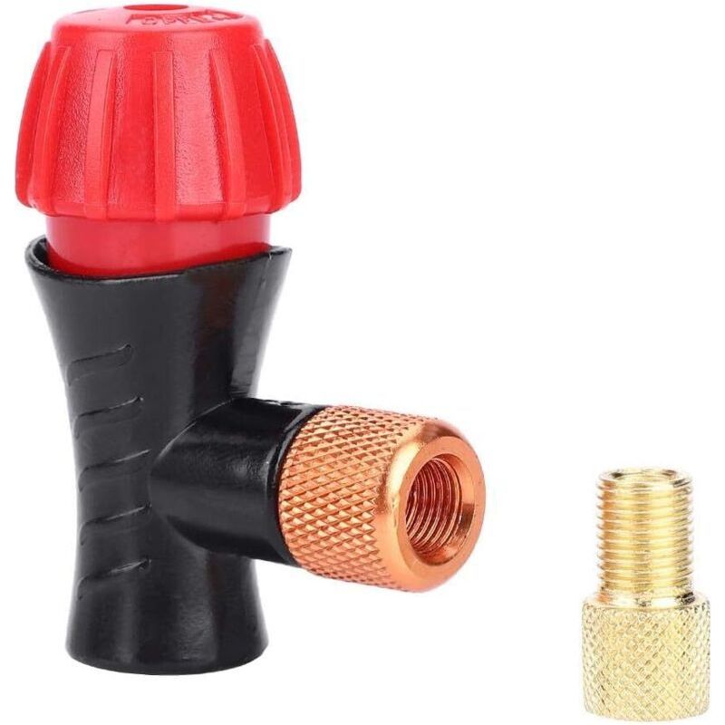 Gonfleur De Valve De Vélo, Adaptateur De Tête De Pompe Portable Pour Pompe À Air Pneumatique, Tête Double Valve De Rechange Pour Vélo De Route De Montagne