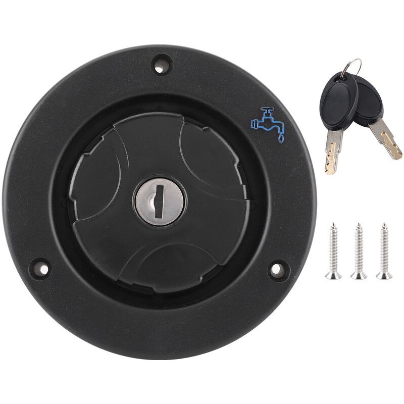 Bouchon De Remplissage D'Eau Étanche Verrouillable Avec 2 Clés Pour Camping-car Caravane Rv