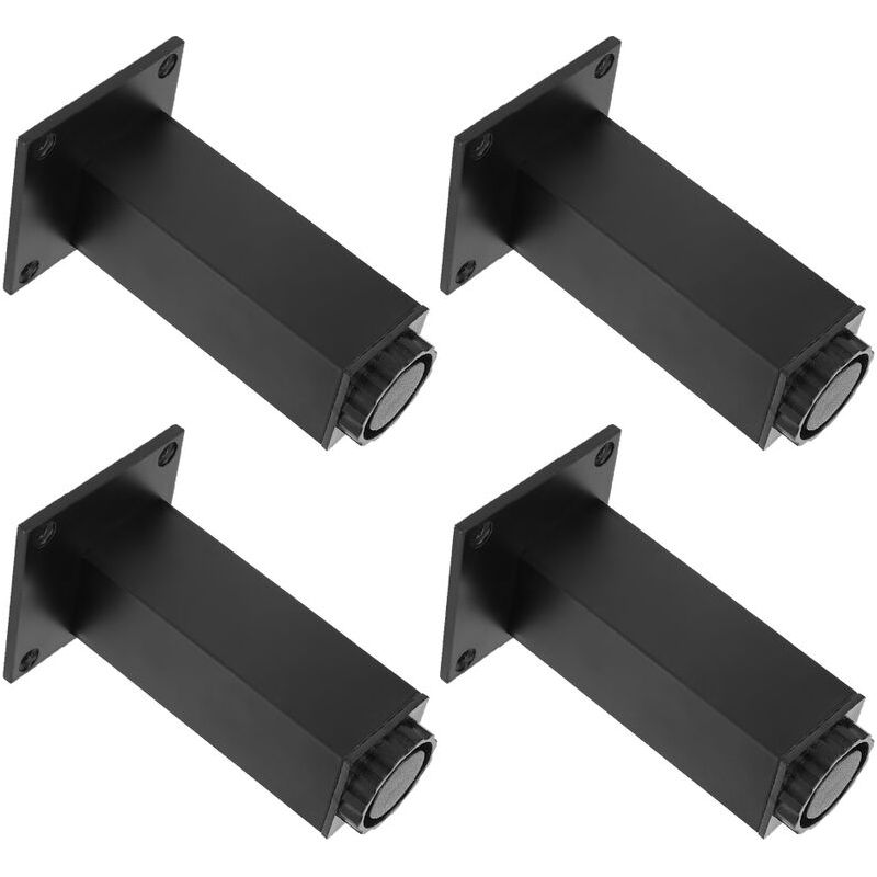 Sjlerst 4 Pièces En Alliage D'Aluminium Pieds Réglables Canapé-lit Pied Jambes Support Pour Placard Armoire Meubles Accessoires120mm