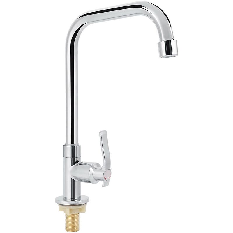 Sjlerst Robinet D'Eau D'Évier De Cuisine À Poignée Unique Moderne G1/2in Robinet D'Eau Froide Accessoire Pour La Maison