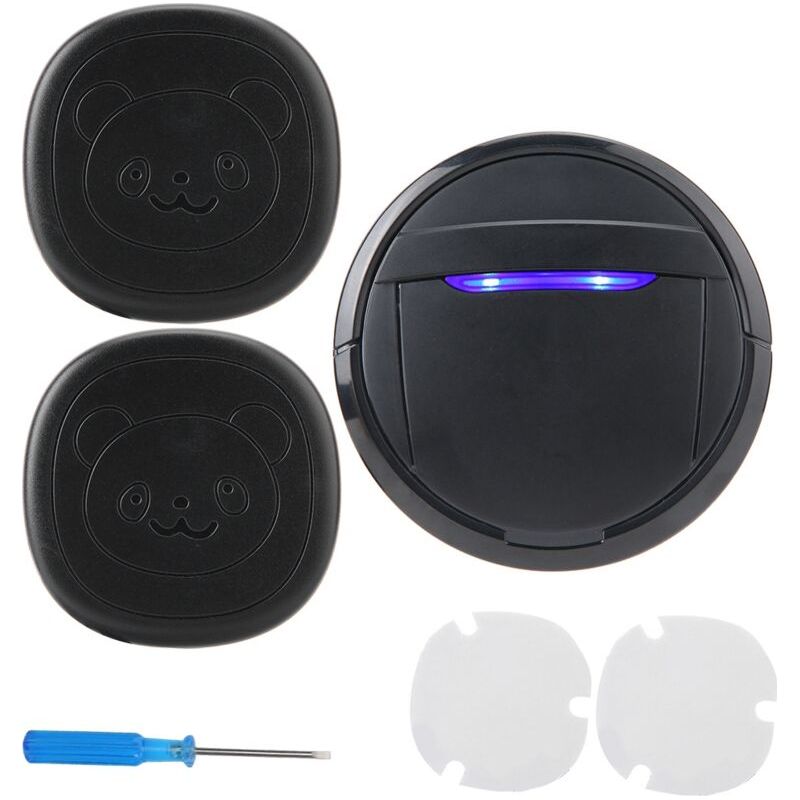 Sjlerst Carillon Sans Fil,bouton Tactile Étanche Sans Fil, Sonnette De Porte Pour Chien, Appelant Sos, 2 Émetteurs, 1 Récepteur (ue)