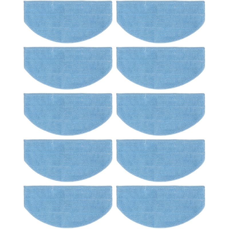 Sjlerst 10pcs Lingettes De Nettoyage De Robot Aspirateur Ultra Fine En Fibre Cloth Pad De Balayage Remplacement Accessoires Pour Aspirateur Robot