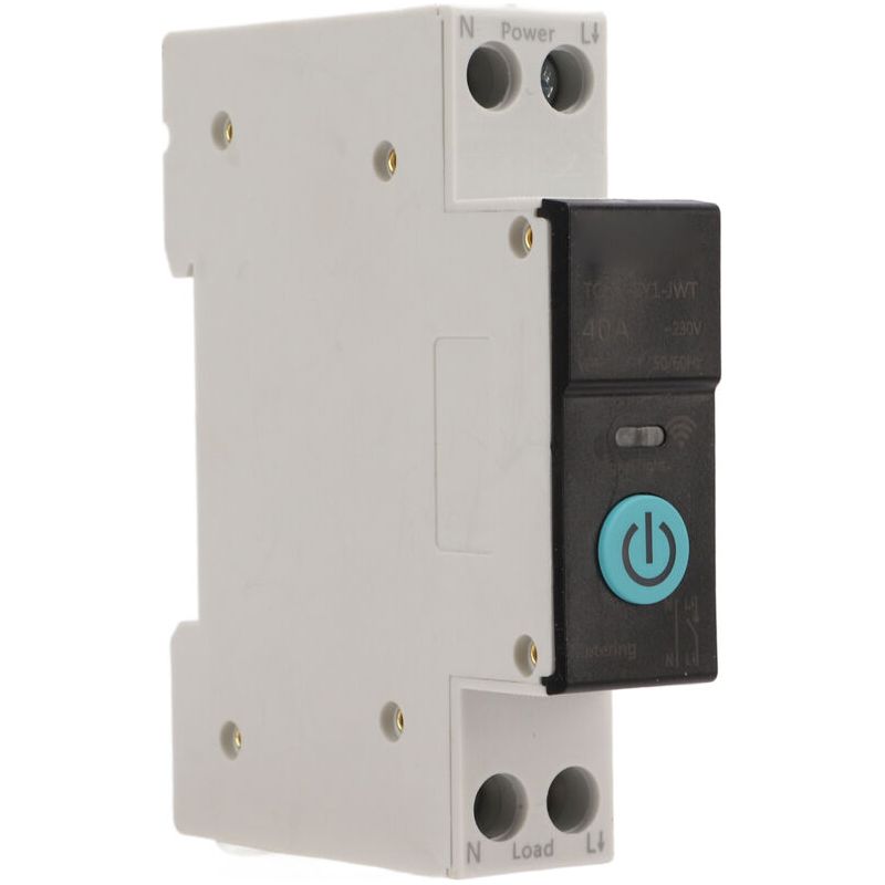 Sjlerst Disjoncteur Sur Rail Din, Commutateur Wifi Intelligent, Télécommande Pour Téléphone Portable, 3 Modes De Synchronisation Pour Appareils Ménagers, 40a