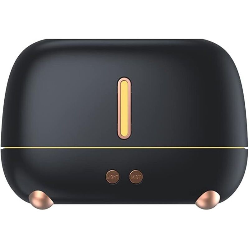 Diffuseur D'Huiles Essentielles Avec Diffuseurs D'Arômes De Flamme Humidificateur D' Parfum De Bureau À Domicile Apaiser Le Sommeil Atomiser Noir