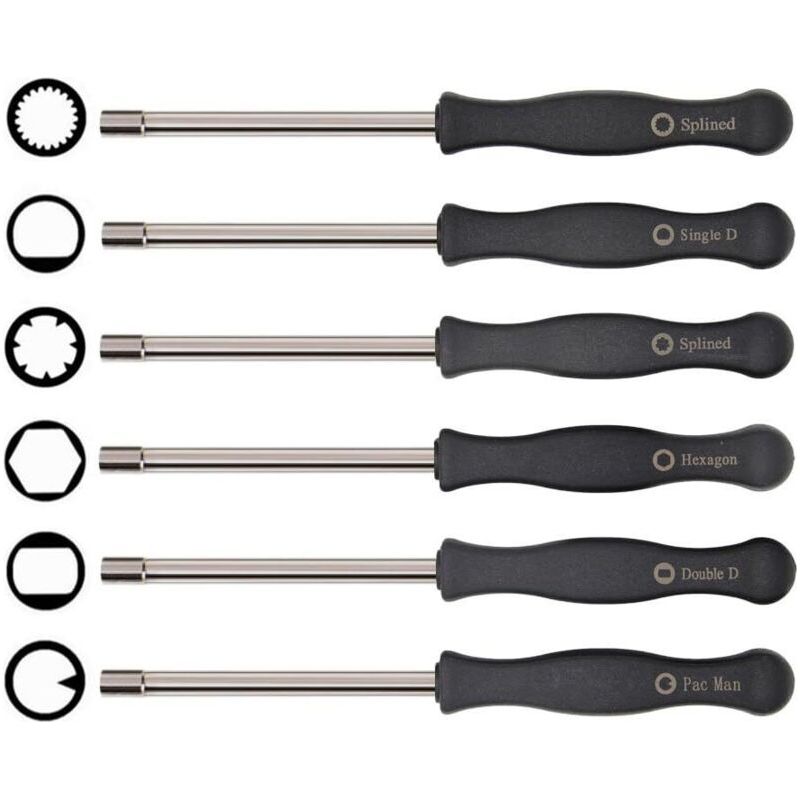 Jeu De Tournevis Pour Carburateur, Outil De Réglage 6 Pièces Adaptable Sur Husqvarna 125 135 136 137 141 141 235 235e 236 236e 240 240e 435 435e 440e De Mcculloch Partner Tronçonneuses Poulan