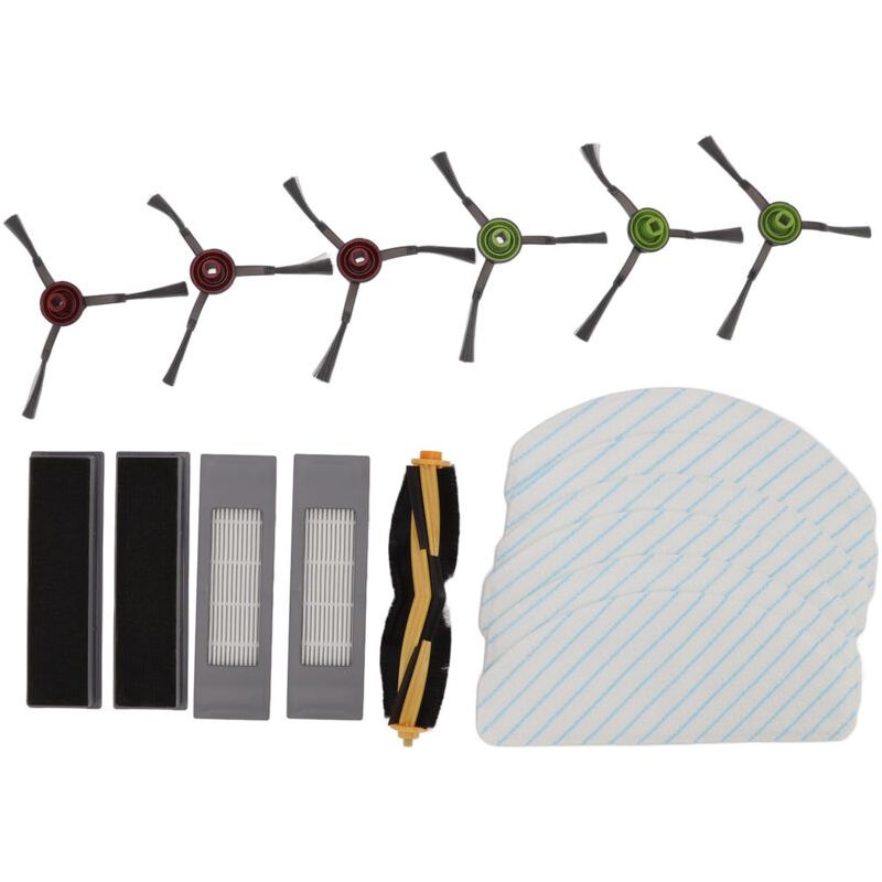 Sjlerst Kit D'Accessoires De Rechange Pour Robot Nettoyeur Yeedi Vac 2pro Brosse Latérale Principale Avec Filtre Et Ensemble De Chiffons De Nettoyage