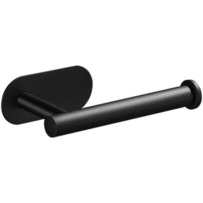 Porte Papier Toilette Auto-adhésif, Support Papier Toilettes Acier Inox, Porte Rouleau Toilette Pour Salle De Bain Et Cuisine,noir