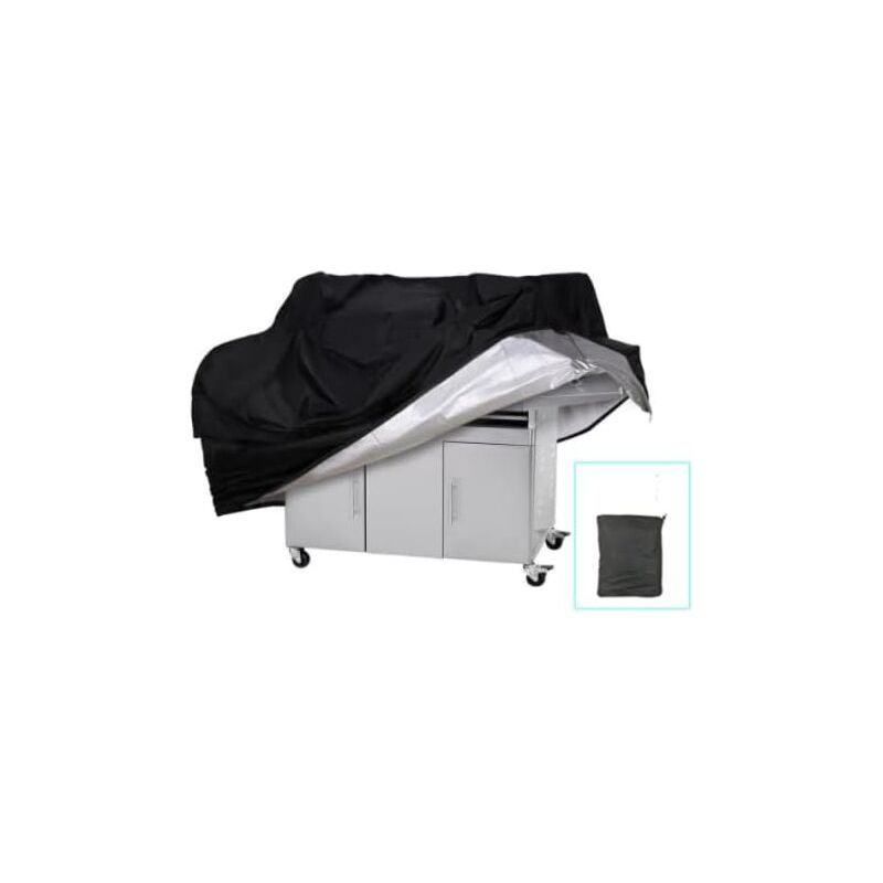 Housse Pour Barbecue，housse Résistante Pour Barbecue Gaz Étanche À La Poussière Et Anti-uv,couverture De Barbecue Indéchirable Avec Sac De Rangement 145 X 61 X 117 Cm(polyester)