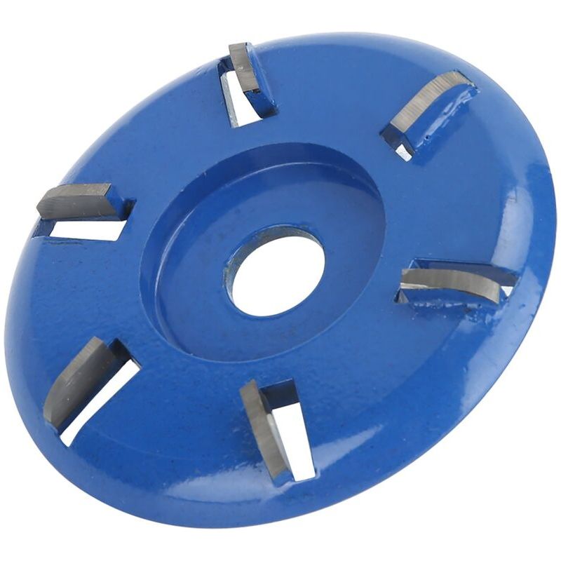 Sjlerst Disque À Sculpter Le Bois Fraise À 6 Dents En Acier Outil De Menuiserie Accessoires De Meuleuse D'Angle Lame À Arc