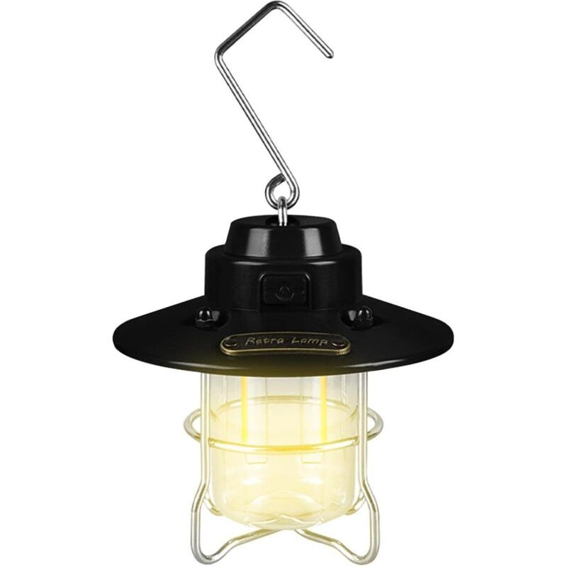 Lanterne De Camping Rechargeable, Légère Et Étanche À Led Avec Crochet – Lanterne D'Extérieur À Suspendre Pour Cour, Terrasse, Pelouse