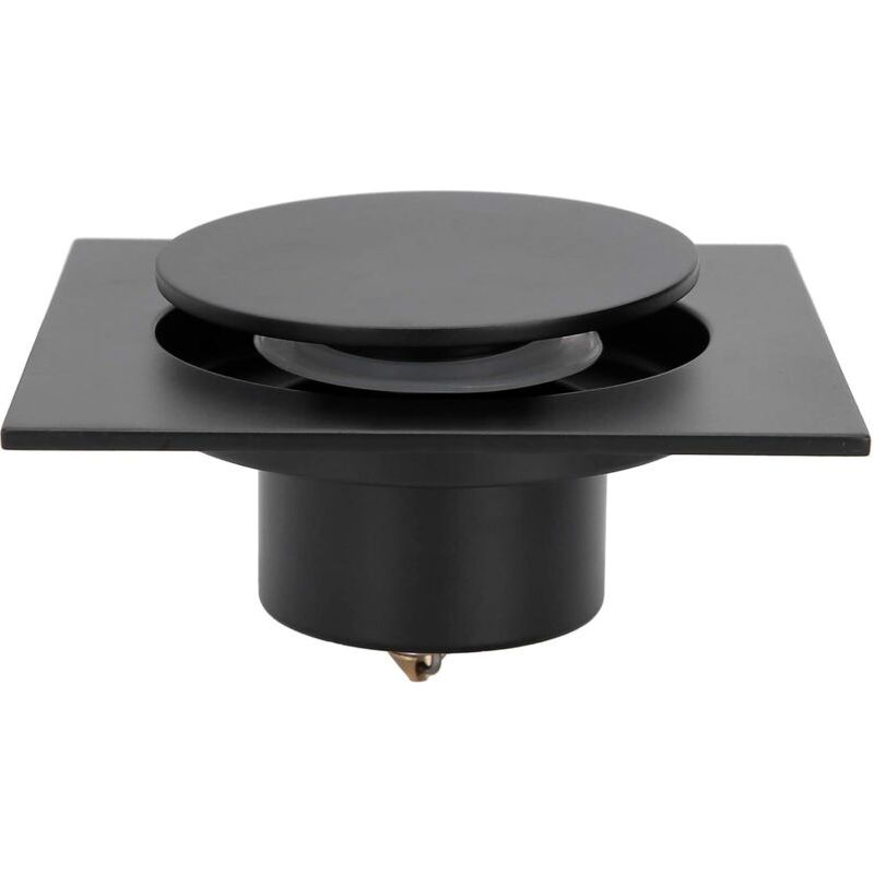 Drain De Douche, Salle De Bain Carrée, Anti Odeur Siphon De Sol En Acier Inoxydable Pour Cuisine Salle De Bain Garage Sous-sol Toilette 10 X 10 Cm(siphon De Sol Noir)