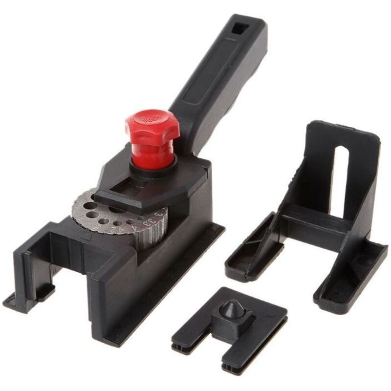 Gabarit De Perçage Universel Avec Tailles De Trous Réglables, Adapté Aux Chevilles En Bois, Antidérapant, Ø 3-12 Mm