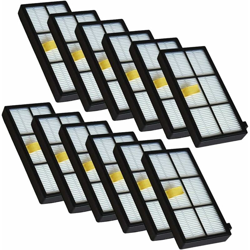 Lot De 12 Filtres Heap Pour Irobot Roomba 800 900 Series 895, 886, 871, 875, 865, 866, 900,980, 960, 966