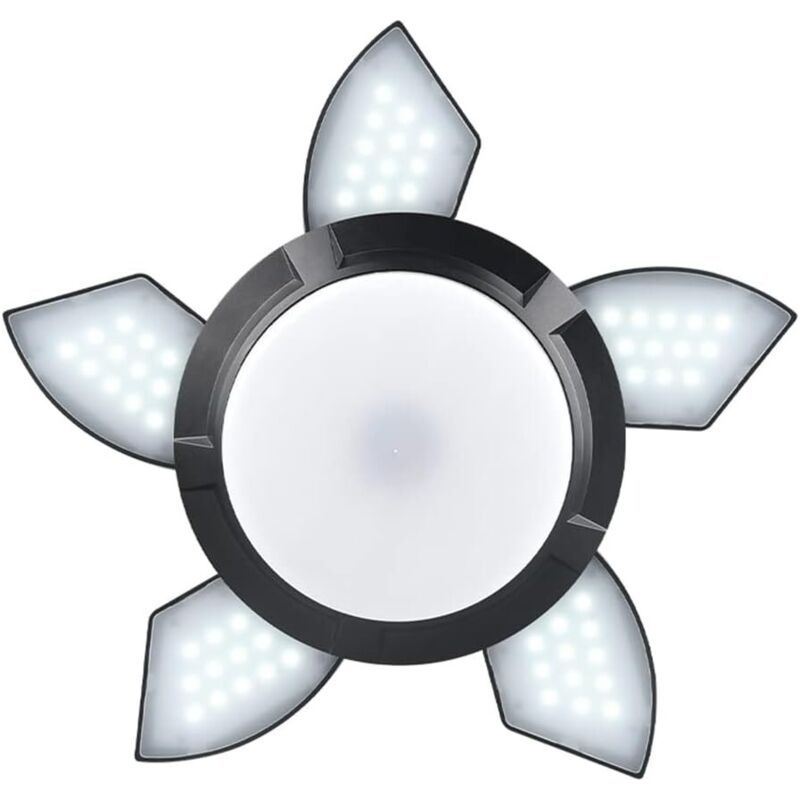 Luminaire De Plafond Déformable, Lumière De Garage Led, Affichage De L'Alimentation Solaire, Décoration De Chambre, Lampe De Chargement Usb, Lumières Télescopiques Réglables Pour Entrepôt