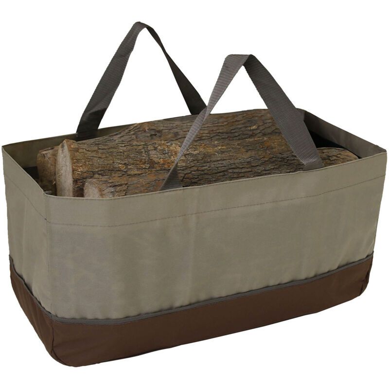 Sjlerst Sac À Bois En Tissu Oxford 600d De Grande Capacité, Kit De Transport Polyvalent