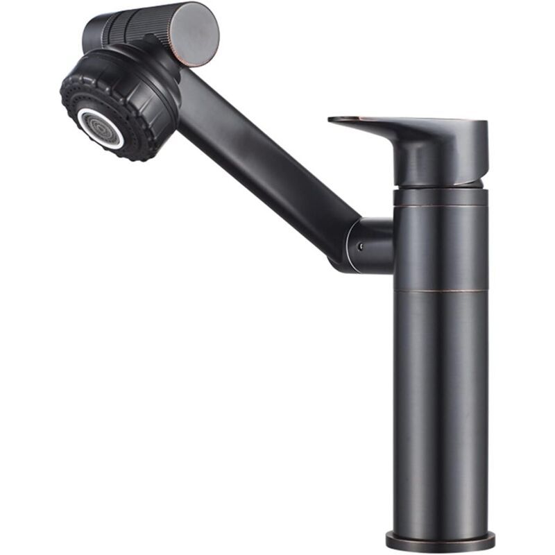 Moderne Rotatif À 360 Degrés Robinet Monotrou Multifonctionnel Robinet D'Eau Chaude Et Froide Robinet De Bassin Robinet D'Évier De Cuisine Robinet Pour Lavabo De Salle De Bains