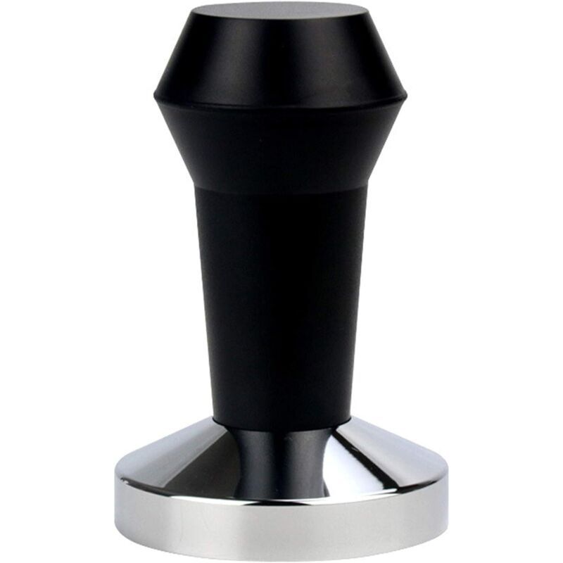 Espresso Café Tamper Noir Rouge Acier Inoxydable Abs Poignée Machine Presse Base Plate Barista Fabricant Accessoires(51mm )