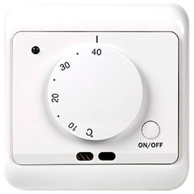 Aougo – Thermostat De Chauffage Au Sol Ac 230v 50/60hz 16a – Régulateur De Température Avec Capteur Intégré – Compatible Chauffage Automatique