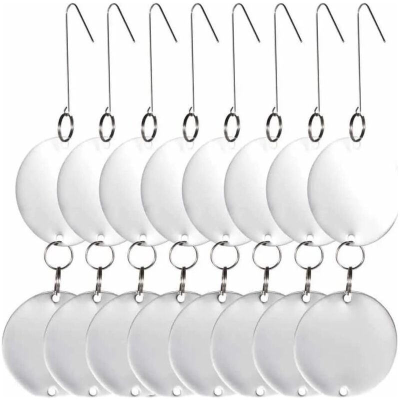 8 Disques Répulsifs Anti-oiseaux Cd En Acier Inoxydable Réfléchissants Double-face Répulsifs Anti-oiseaux Pigeons Mouettes Hirondelles Moineaux Grives Étourneaux Merles