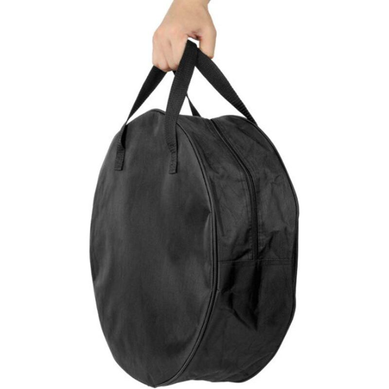 Sac De Transport De Stockage De Câble De 16 Pouces, Sac De Rangement De Tuyau D'Eau Rond Noir À Double Fermeture Éclair