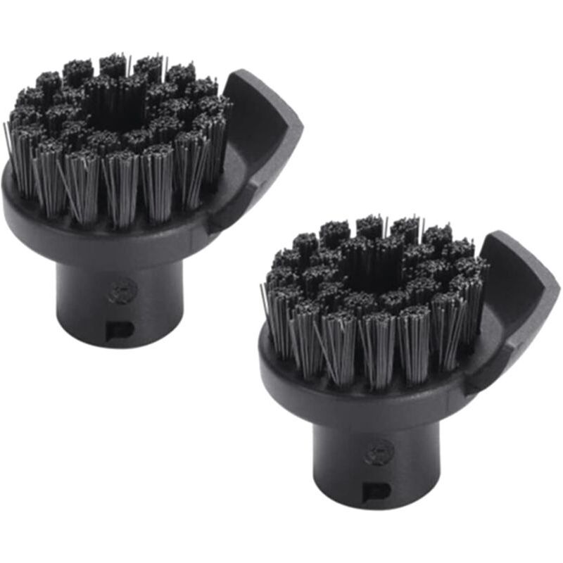 2 Pcs Nettoyant For Vapeur Brosse Ronde For Grattoir De Saleté Sc1 / Sc2 / Sc3 / Sc4 Accessoires Petite Brosse Ronde For Un Ajustement Gratte For Karcher Pièces Détachées Pour Nettoyeur Vapeur