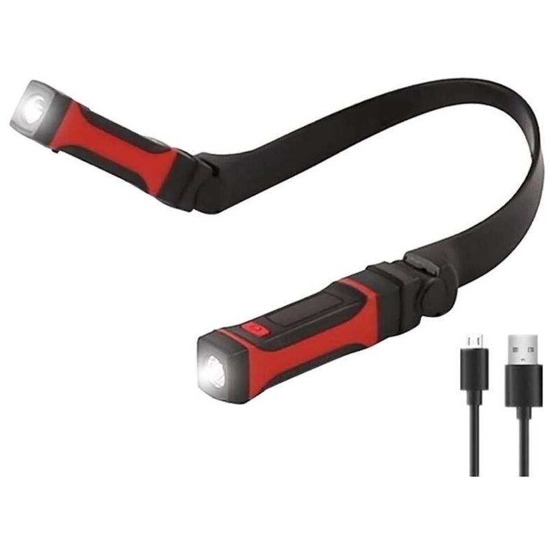 Portable Mains Libres Flexibles Dirigé Col Light Light Lampe De Lecture Nuit Camping Camping Light Usb Chargement De La Lumière De Lecture Du Cou Lire, Travailler