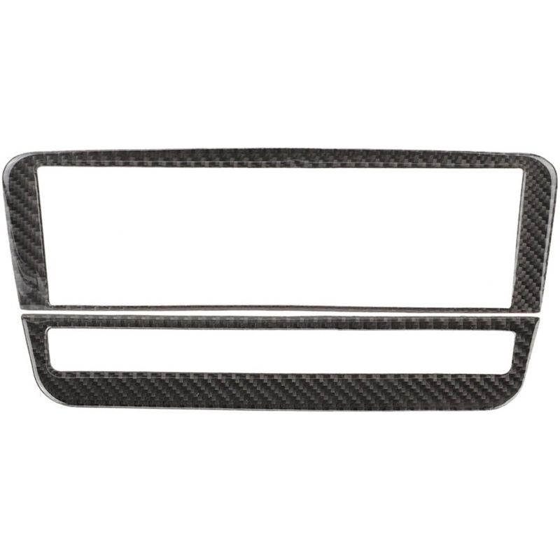 Sjlerstcache De Panneau De Commande De Climatisation Cd En Fibre De Carbone Pour Mercedes-benz A B/gla/cla (noir)