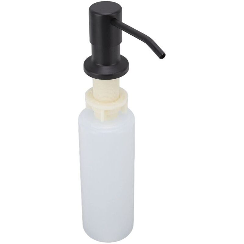 Distributeur De Savon Pour Évier En Acier Inoxydable 304 De Cuisine, Distributeur De Savon Rotatif À 360 ° Intégré, Distributeur De Liquide Vaisselle