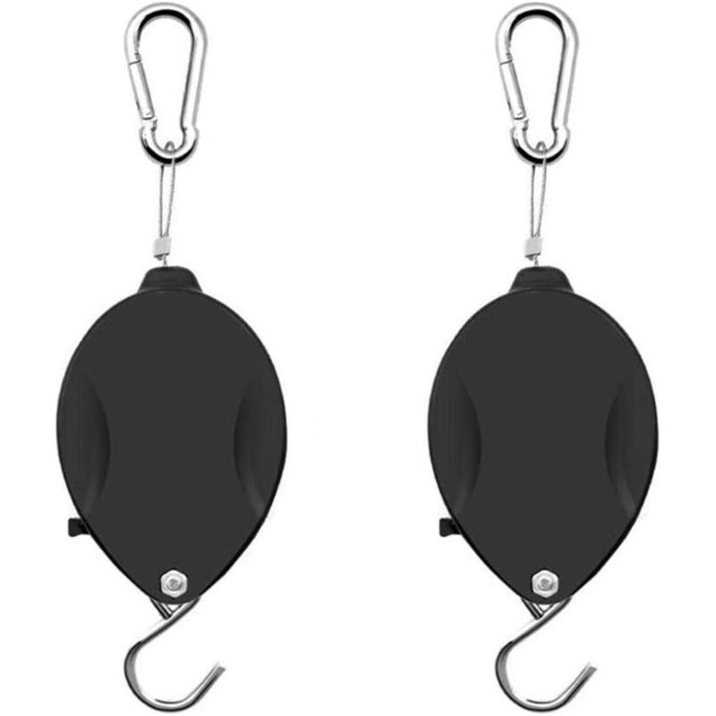 Lot De 2 Crochets Télescopiques À Suspendre Pour Pot D'Orchidée - Crochet De Poulie Rétractable Et Pratique