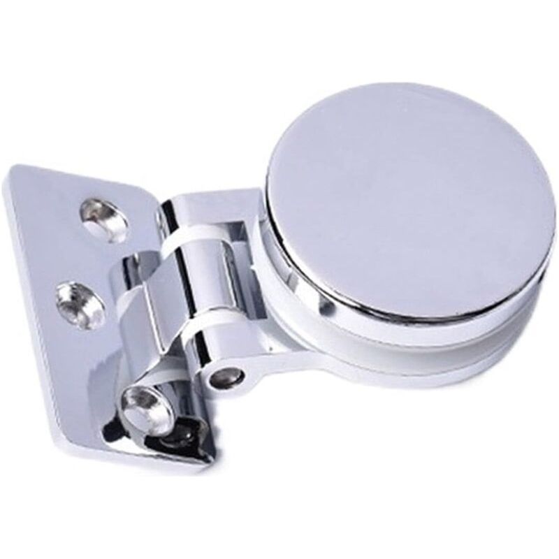 2 Pièces De Charnières De Porte En Verre, Adaptées Au Verre De 5 À 8 Mm D'Épaisseur, Traitement De Surface De Finition Miroir
