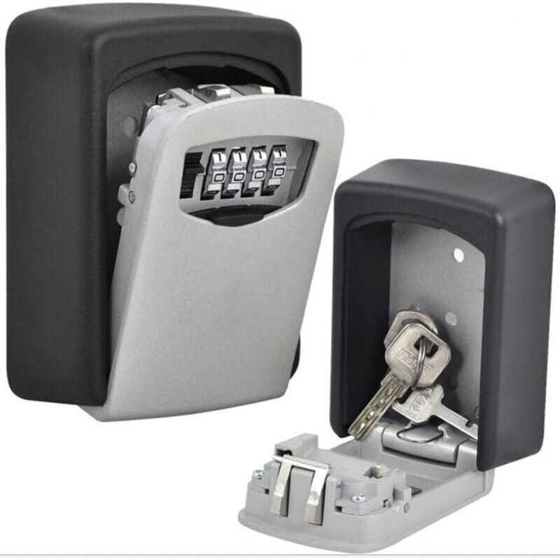 Serrure À Clé Boîte De Stockage De Grande Capacité Boîte Peut Contenir Jusqu'à 5 Touches Pour L'Extérieur Master Key Avec Coque Étanche À Fixer Au Mur Pour Les Maisons, Business