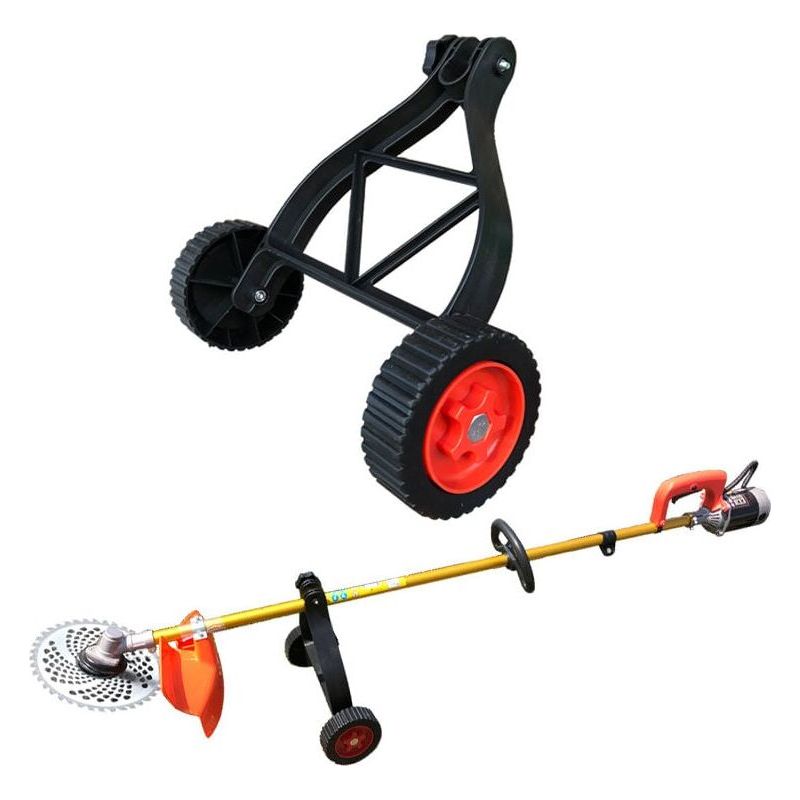 Roues De Support Pour Coupe-bordures, Roues De Support Ajustables,accessoire Pour Débroussailleuse (black)