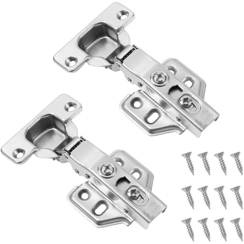 Charnières À Couverture Complète À 110 Degrés Avec Mécanisme De Fermeture Automatique À Amortisseur Intégré Pour Armoires De Porte De Cuisine Lot De 8 Npterbl