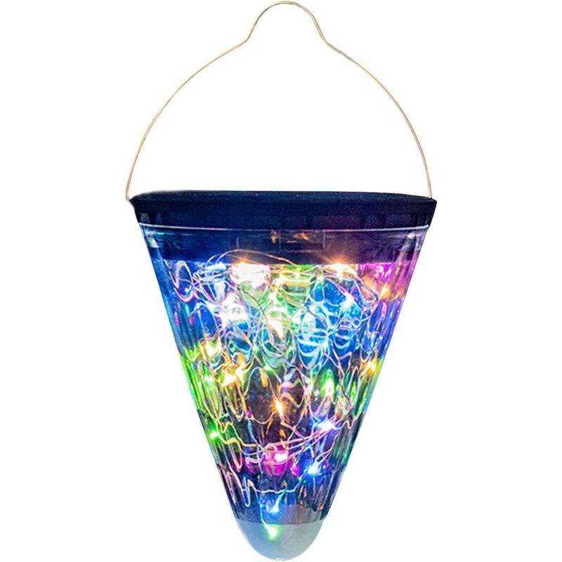 Lanternes Solaires À Suspendre, Lampe Solaire De Jardin, Étanche, Éclairage De Paysage, Éclairage Led Solaire Extérieur, Pour Décoration De Mariage, Balcon, Terrasse, Cour, Lumière Colorée